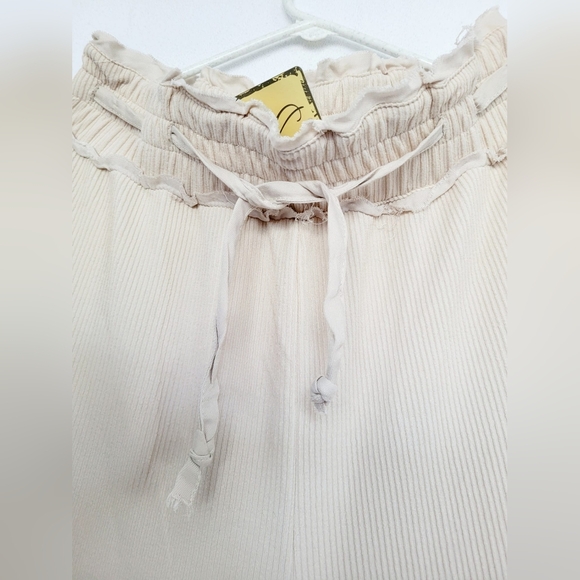Vintage Havana Women's Rib Rayon Blend Wide Leg Pants Sand/Tan Small NWT - Picture 16 of 16